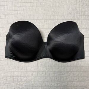 Cacique 38DDD Black Underwire Padded Strapless Bra DL11070783